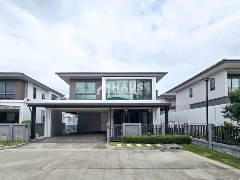 ขายบ้านเดี่ยว : 🔥 ขายบ้านเดี่ยว แกรนด์ บริทาเนีย ราชพฤกษ์ - พระราม 5 🔥/ 4 ห้องนอน #HRM5022