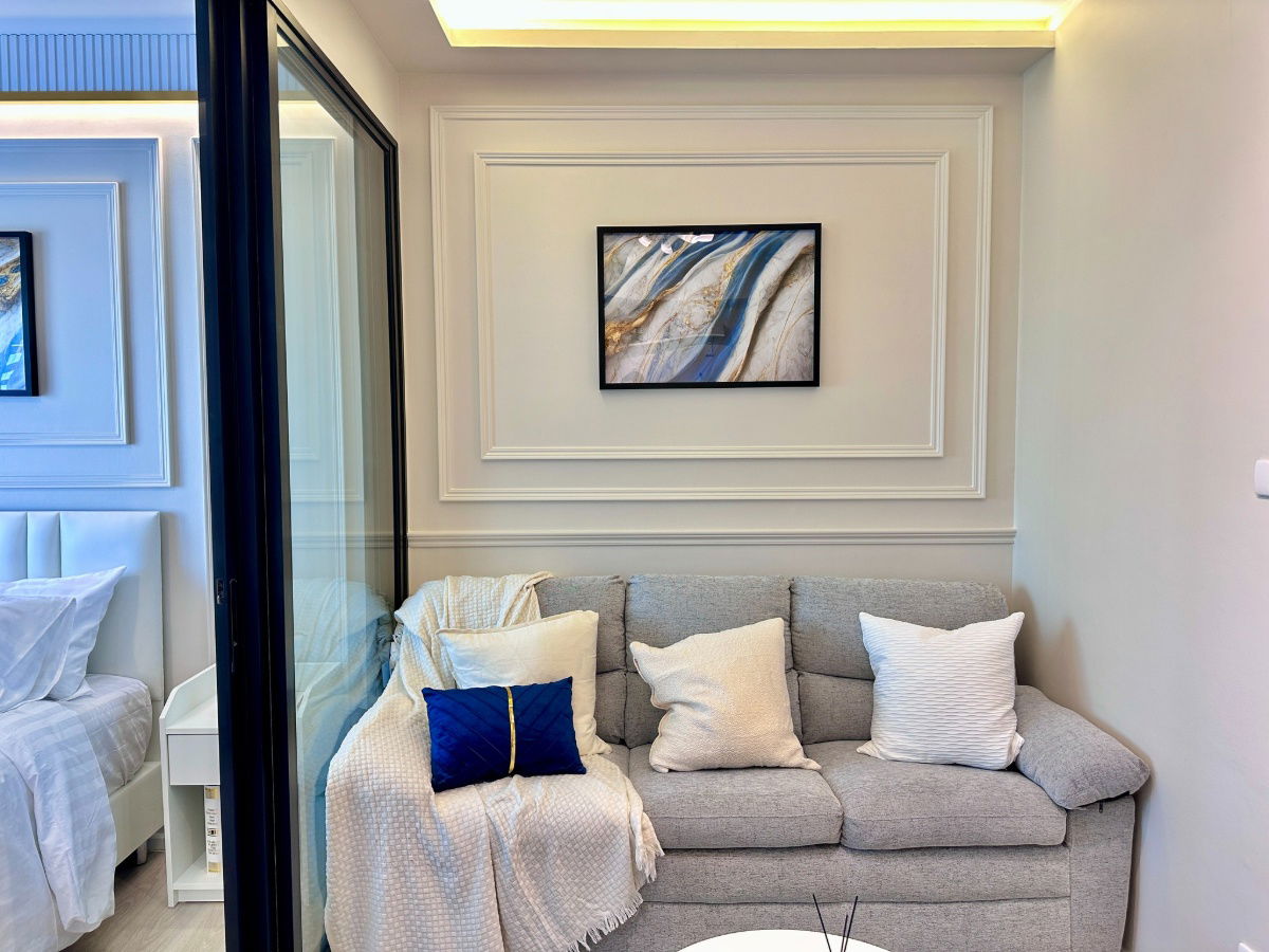 รูป ✨ ตกแต่งใหม่พร้อมอยู่! A Space Mega 2 (เอ สเปซ เมกา 2) ห้องวิวโล่ง ชั้นสูง เห็นสุวรรณภูมิ + IKEA บางนา !💙 - รูปที่ 12/25