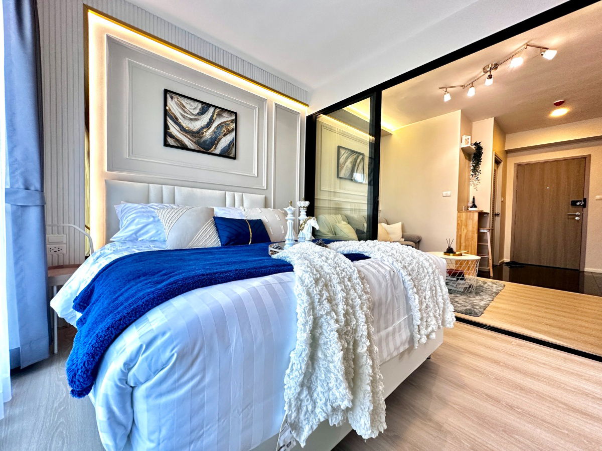 รูป ✨ ตกแต่งใหม่พร้อมอยู่! A Space Mega 2 (เอ สเปซ เมกา 2) ห้องวิวโล่ง ชั้นสูง เห็นสุวรรณภูมิ + IKEA บางนา !💙 - รูปที่ 7/25