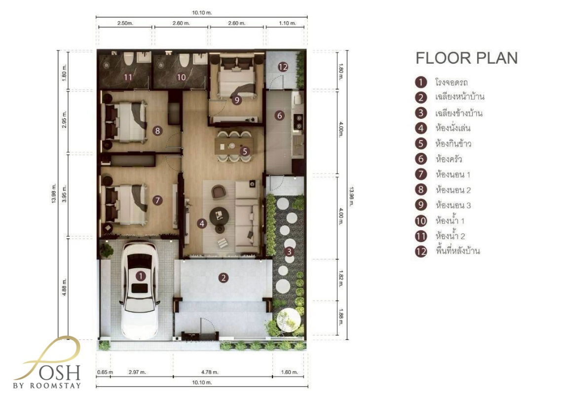 รูป บ้านธินวุฒิ3 ถนนขวาง วิชิต-ฉลอง ทำเลติดถนนใหญ่ตรงข้าม My Front Yard บ้านแฝดรีโนเวทใหม่ - รูปที่ 16/18