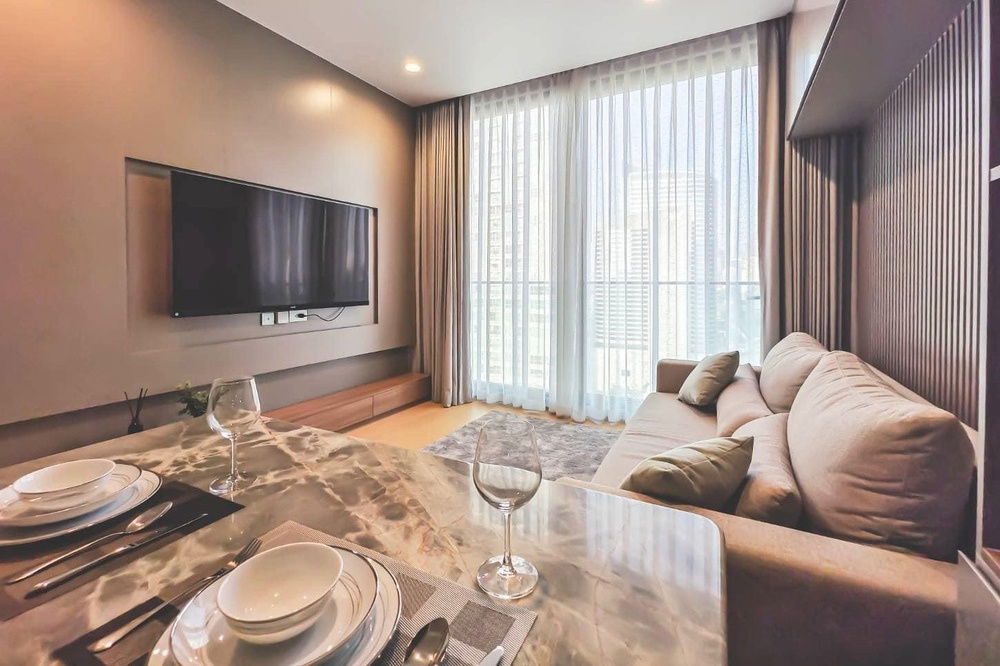 picture 🔥 For Rent !! high floor 23++, city view, rare item!! 🔥 Code C20240302308....Anil Sathorn 12, 1 bedroom, 1 bathroom, furnished, ready to move in📣📣 - 2/7