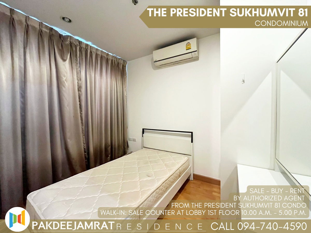 picture Rent The President Sukhumvit 81 2 bedroom 1 bathroom size 46 sq.m. 22,000 baht / month - 6/14