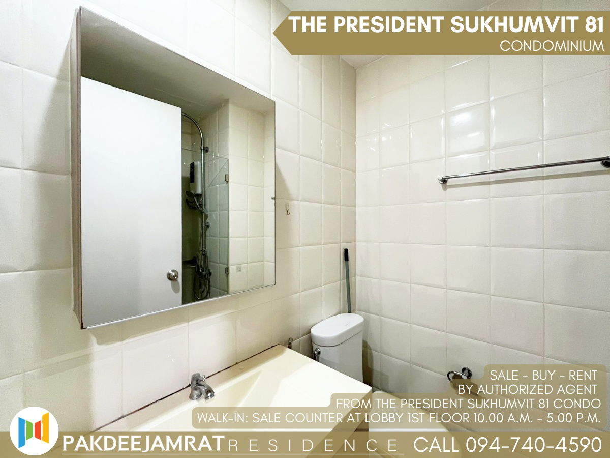 picture Rent The President Sukhumvit 81 2 bedroom 1 bathroom size 46 sq.m. 22,000 baht / month - 9/14