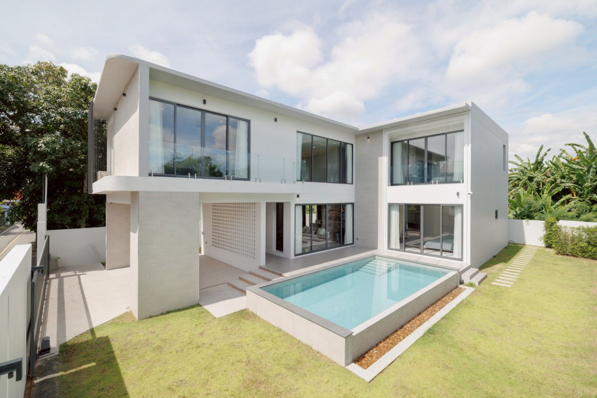 รูป ขายด่วน บ้านพลูวิลล่า - สันทราย 4ห้องนอน 5ห้องน้ำ 133 ตร.ว. (ID:129PS) - รูปที่ 1/28