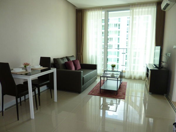 picture TC Green Condo Rama 9 for Rent, 1 bed & 1 bath, Fl.26, Corner Unit, Fully Furnished - 3/6