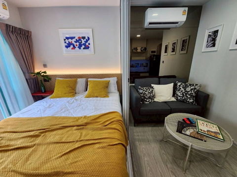 🏡 ให้เช่า Kave Town Island ห้องกั้น💖  ✨ ตึก A ชั้น 4 วิวสระอันดามัน ✅️ พร้อมเข้าอยู่ 