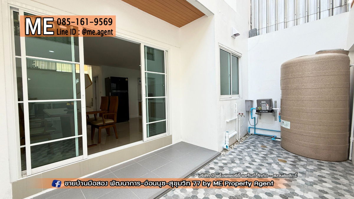 รูป ขายทาวน์โฮม  รีโนเวทใหม่ทั้งหลัง ซ.อ่อนนุช39 พื้นที่ใหญ่กว่าบ้านเดี่ยว 270 ตรม. ทำเลดีสุดๆใกล้ซีคอนสแควร์ และพาราไดซ์พาร์ค โทร 064-954-9619 (TE20-25) - รูปที่ 12/30