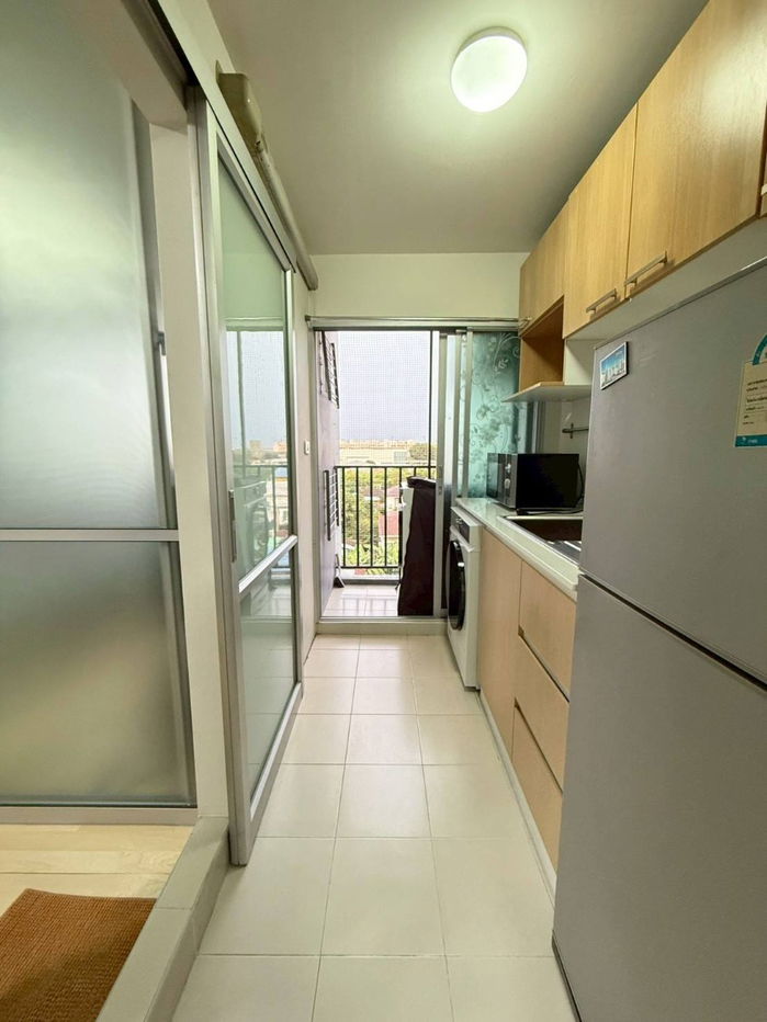 รูป ให้เช่า ดีคอนโด รามอินทรา ตึก C 30 ตร.ม.ห้องมุม เฟอร์ครบ พร้อมอยู่ (TR1219) - รูปที่ 7/9