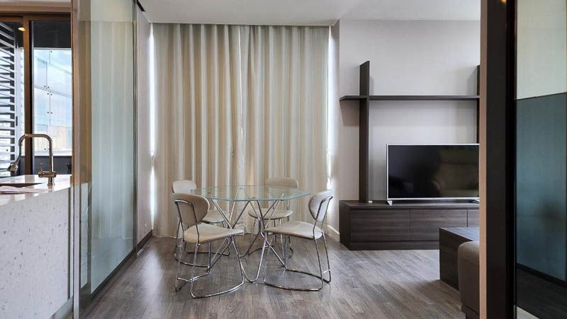 รูป ให้เช่า คอนโด The Room พระราม 4 แบบ 2 ห้องนอน 85 ตรม ชั้นสูง เฟอร์นิเจอร์ เครื่องใช้ไฟฟ้าครบ ใกล้ MRT หัวลำโพง สามย่าน พญาไท : EL25R-007  - รูปที่ 4/10