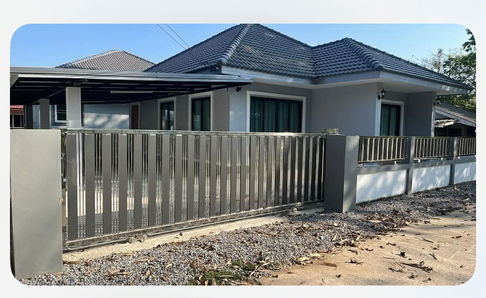 ให้เช่าบ้านเดี่ยวชั้นเดียว 2 ห้องนอน 2 ห้องน้ำ 1 ห้องครัว 2 ที่จอดรถ