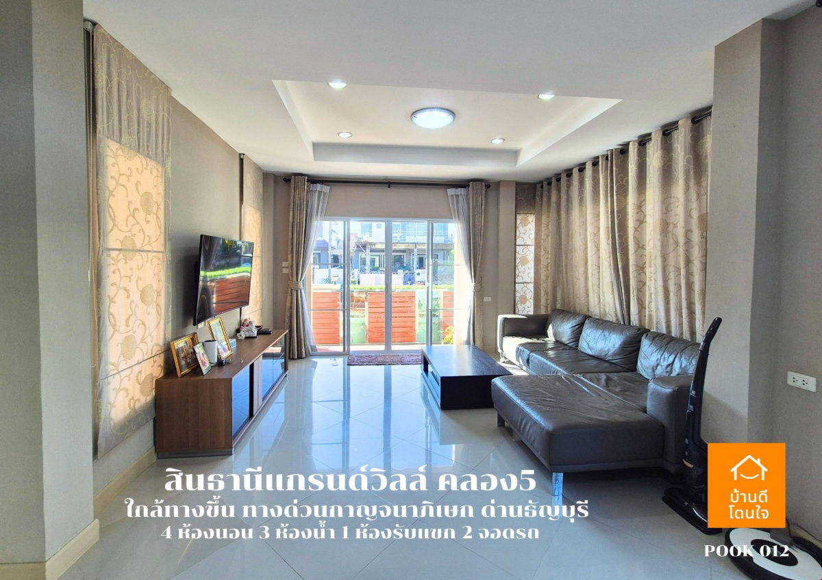 รูป ลดราคาพิเศษ!! บ้านเดี่ยว สินธานีแกรนด์วิลล์ (60 ตร.ว.) 4 นอน 3 น้ำ พร้อมอยู่  - รูปที่ 8/42