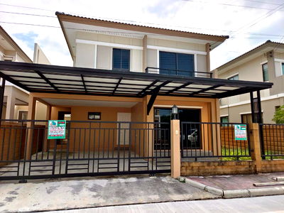 บ้านเดี่ยว บางกรวย นนทบุรี : 🏡 ขาย บ้านเดี่ยวสองชั้น หมู่บ้านภัสสร ไพรด์ ปิ่นเกล้า-วงแหวน พร้อมอยู่ แถมแอร์ฟรี ทุกห้อง! 