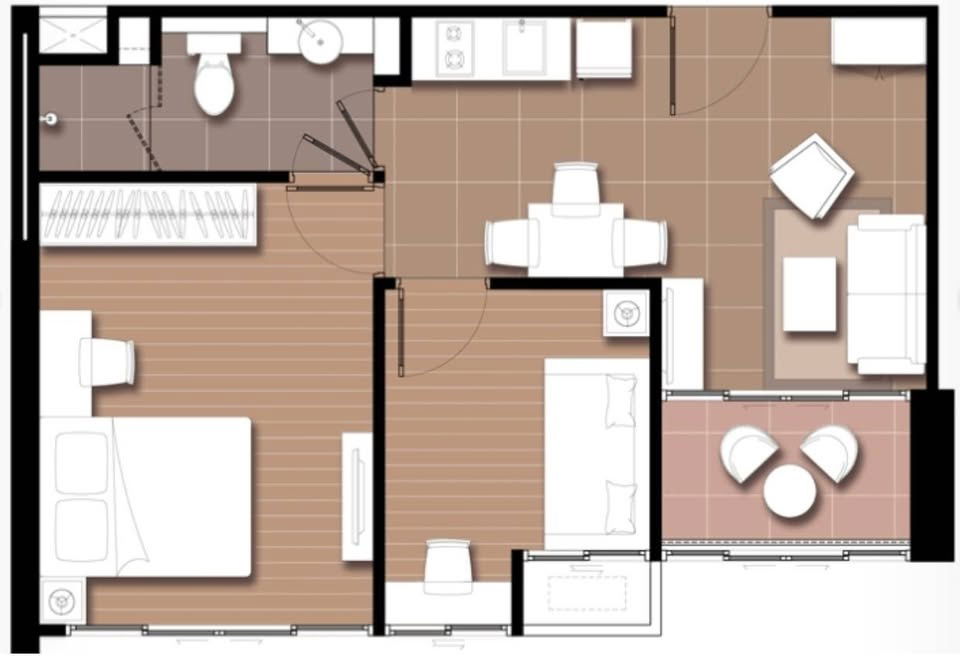 picture RS3878 Condo for rent at Ideo Blucove Sukhumvit, near BTS Udomsuk Station - 7/7