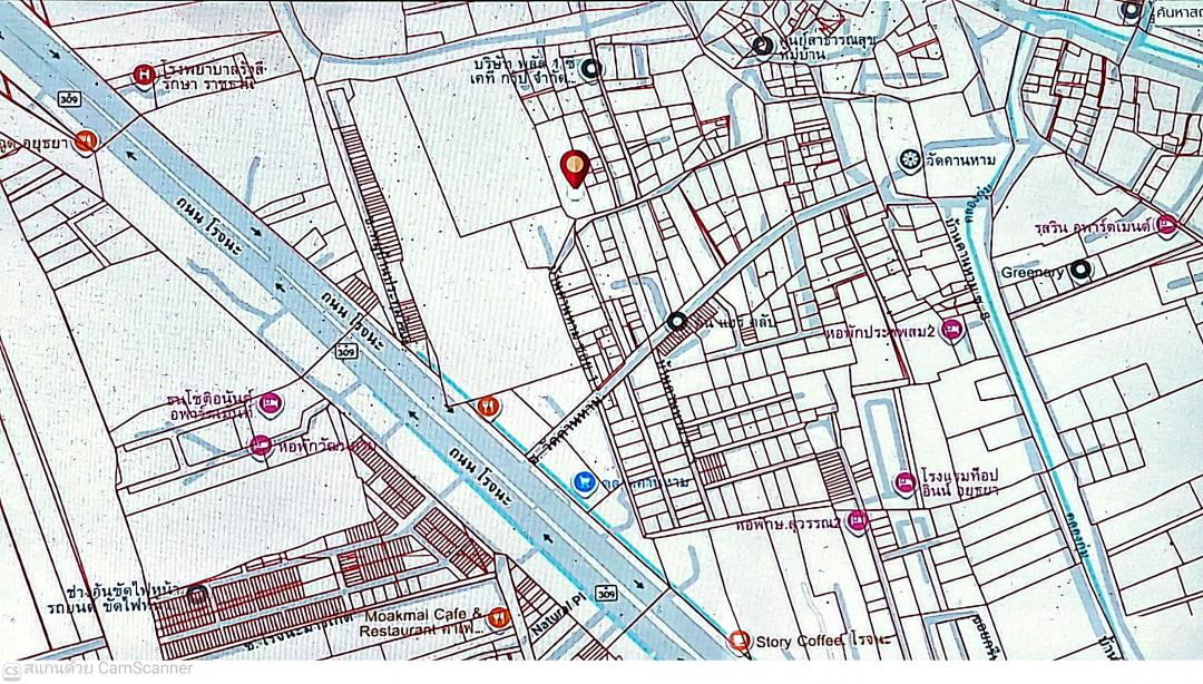 รูป ที่ดินย่านชุมชน 2 ไร่ 40 วา (840 วา) เข้าซอยบ้านคานหาม 1 เพียง 300 เมตร ซอยวัดคานหาม อยู่ในย่านชุมชน ใกล้นิคมอุตสาหกรรมโรจนะ - รูปที่ 10/13