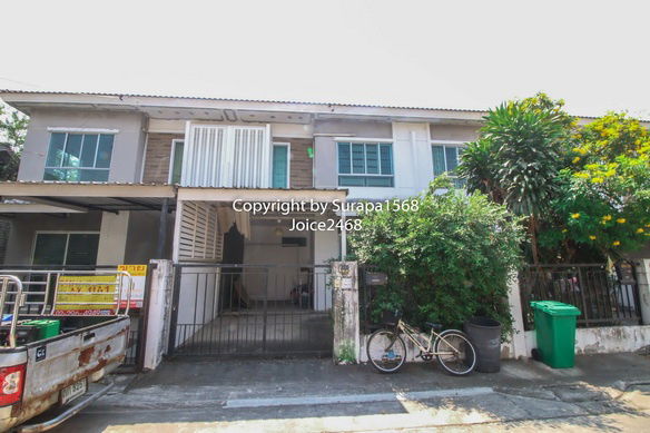 รูป ขายทาวน์เฮ้าส์ 26.6 ตร.ว พฤกษาวิลล์ 69 กาญจนาฯ-ลาดปลาดุก ไทรน้อย บางบัวทอง หลังบ้านพื้นที่กว้าง - รูปที่ 1/9