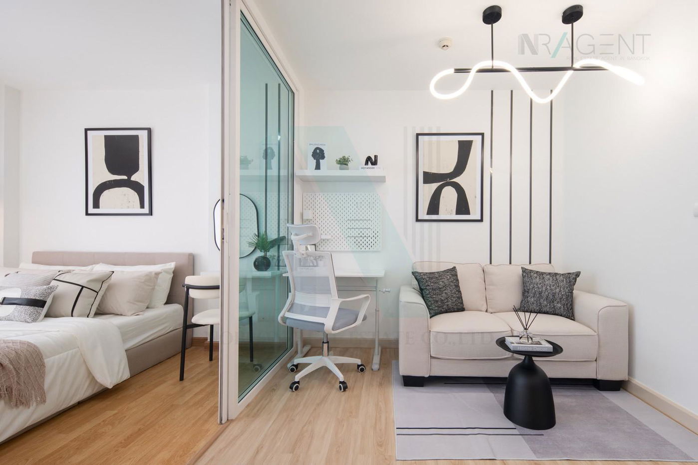 picture ðĐ For Sell Condo ASPIRE SRINAKARIN Building B, Floor 2,1 bed room, Room size 29 sqm - 1/8