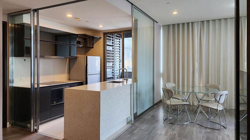 รูป ให้เช่า คอนโด The Room พระราม 4 แบบ 2 ห้องนอน 85 ตรม ชั้นสูง เฟอร์นิเจอร์ เครื่องใช้ไฟฟ้าครบ ใกล้ MRT หัวลำโพง สามย่าน พญาไท : EL25R-007  - รูปที่ 5/10