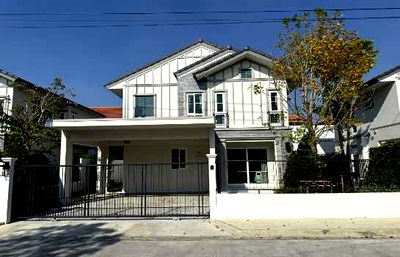 บ้านเดี่ยวให้เช่า : ให้ เช่า บ้านเดี่ยว 2 ชั้น หมู่บ้าน Villaggio 3 ศรีนครินทร์- บางนา 4 นอน 56 ตรว ใกล้ เมกา บางนา