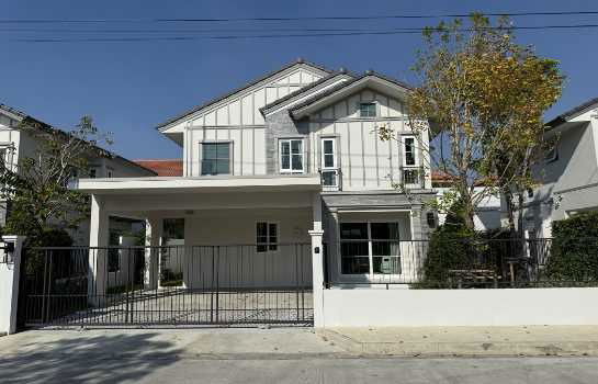 รูป ให้ เช่า บ้านเดี่ยว 2 ชั้น หมู่บ้าน Villaggio 3 ศรีนครินทร์- บางนา 4 นอน 56 ตรว ใกล้ เมกา บางนา - รูปที่ 1/12