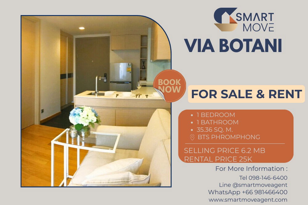 picture 🔥 For Sale !! Good location !! 🔥 Code C20230210949.........Via Botani, 1 bedroom, 1 bathroom, furnished, ready to move in, Special Deal!!📣📣 - 1/8