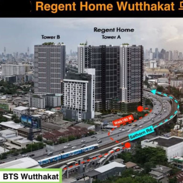 รูป รีเจ้นท์ โฮม วุฒากาศ Regent Home Wutthakat ตึก B ชั้น 29 วิวสระ โล่งโปร่งสบาย 1 ห้องนอน 1 26.5 ตร.ม   ชั้นสูงวิวสวย ตกแต่งสไตล์มินิมอล - รูปที่ 13/13