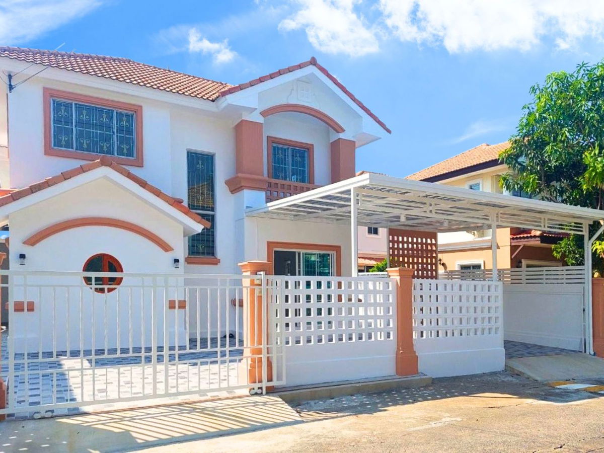 รูป บ้านเดี่ยวพฤกษาวิลเลจ 3 คลองสาม เพิ่มพื้นที่ใช้สอย 4 ห้องนอน ใกล้สวนสาธารณะ รีโนเวทใหม่ทั้งหลัง พร้อมเข้าอยู่ - รูปที่ 1/15