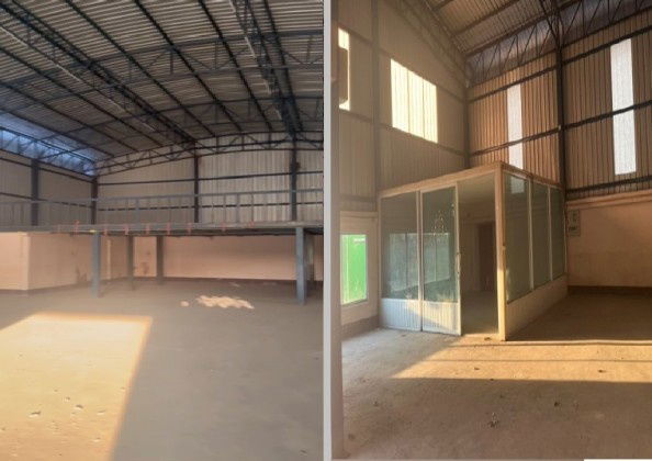 รูป ให้เช่าโกดังพร้อมสำนักงาน พร้อมบ้านพักคนงาน ถนนรังสิต ปทุมธานี / ใกล้ ตลาดพูนทรัพย์ - รูปที่ 2/4