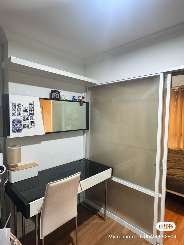 รูป 🟢ห้องสวย!! พร้อมเข้าอยู่!! 🟢ลุมพินี เพลส พระราม 9 - รัชดา ใกล้ MRT พระราม 9 สอบถาม📱ADD LINE @572aurac แอดมินตอบไว✨ - รูปที่ 4/9