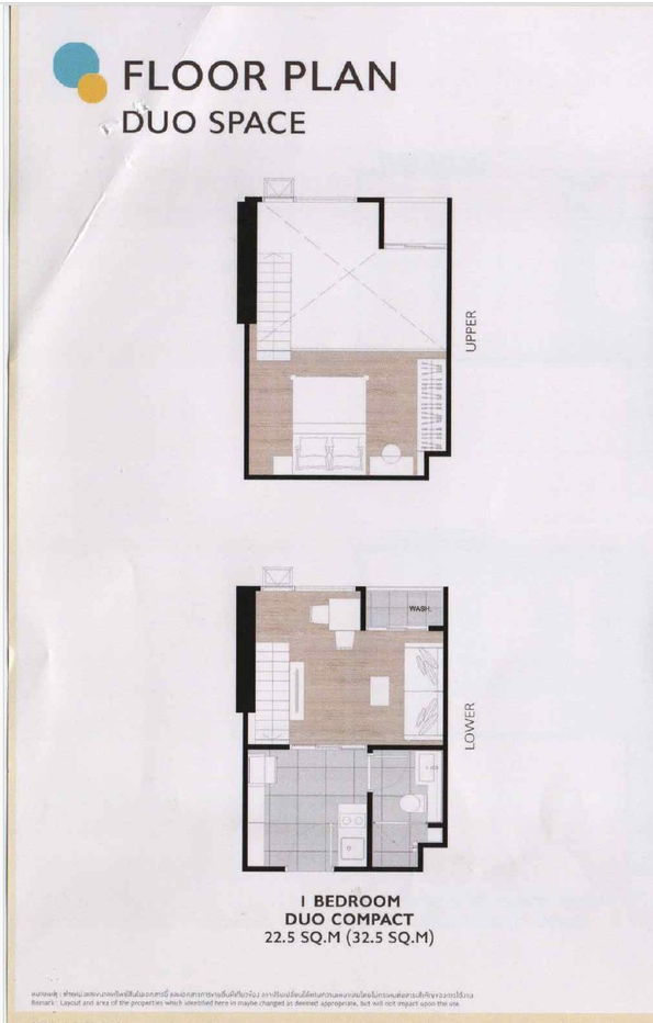 รูป (เจ้าของ) ขายด่วนเท่าทุน ห้อง Duplex ชั้น 19 เพดานสูง Origin play Bangkhunnon (พื้นที่ใช้สอยประมาณ 32.5 ตารางเมตร) - รูปที่ 10/10