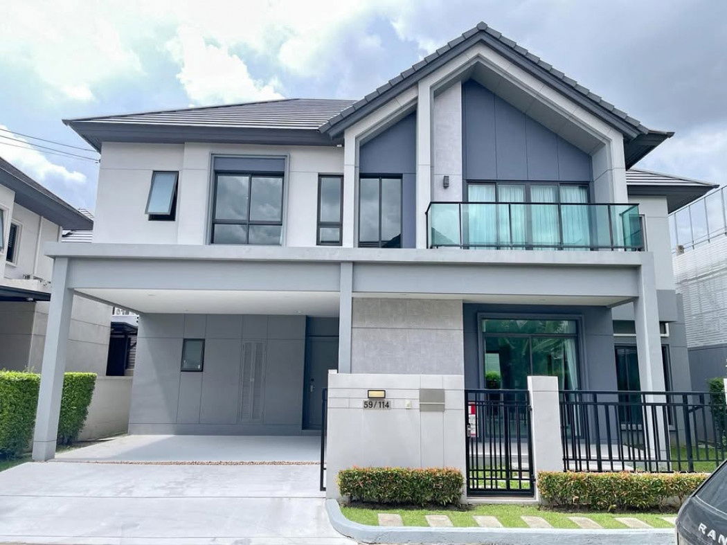 รูป บ้านเดี่ยวหลังมุมสุดสวย ในโครงการ บางกอก บูเลอวาร์ด พระราม 5 นนทบุรี ไลน์ไอดี ✅ @ibx7531n - รูปที่ 1/12