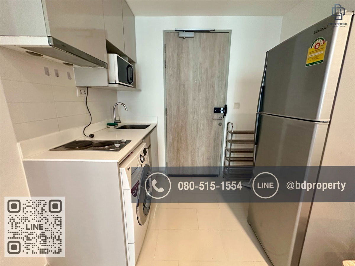 รูป Bestdeal ให้เช่า 1 ห้องนอน 31ตรม.ราคา 16,000/เดือนเท่านั้น เฟอร์นิเจอร์และเครื่องใช้ไฟฟ้าครบ“IDEO MOBI RAMA 9” ใกล้MRT และ เซ็นทรัลพระราม 9 - รูปที่ 7/9
