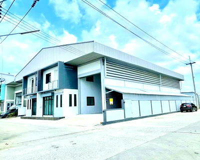 เช่าโรงงาน เมืองสมุทรสาคร สมุทรสาคร : สนามกอล์ฟเอกชัย 900ม ขอ รง.4 ได้ ให้เช่าโรงงาน 860 ตร.ม.ตลาดโพธิ์ชัย โพธิ์แจ้ 2.2 กม.ต่อเติมเพิ่มพื้นที่ด้านข้าง พร้อมออฟฟิศ