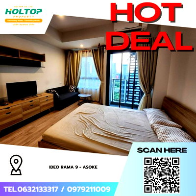 คอนโดให้เช่า : #Z3503💥 071268🔥ให้เช่าคอนโด IDEO Rama 9 - Asoke