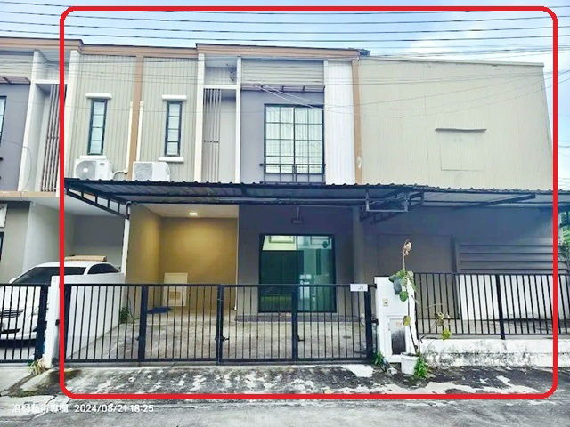 รูป ถ.กิ่งแก้ว ลาดกระบัง ARL สุวรรณภูมิ 4.1 กม. รพ.สิรินธร 2 กม.ให้เช่าทาวน์เฮ้าส์ 2 ชั้นพร้อมโกดัง หัวมุม 3 นอน 2น้ำ 39 ตร.วา. 310 ตร.ม. - รูปที่ 2/8