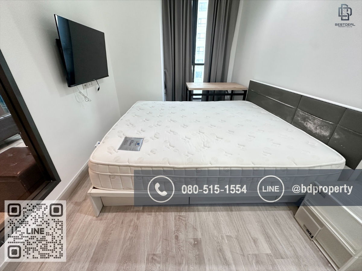 รูป Bestdeal ให้เช่า 1 ห้องนอน 31ตรม.ราคา 16,000/เดือนเท่านั้น เฟอร์นิเจอร์และเครื่องใช้ไฟฟ้าครบ“IDEO MOBI RAMA 9” ใกล้MRT และ เซ็นทรัลพระราม 9 - รูปที่ 3/9