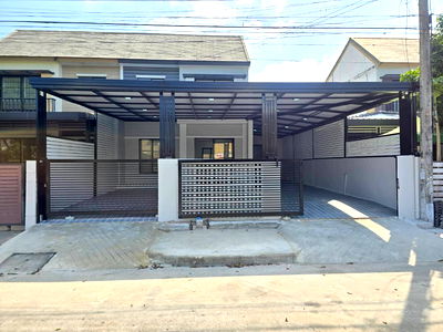 บ้านแฝด ลำลูกกา 13 : บ้านแฝด 2 ชั้น แต่งใหม่ พร้อมอยู่ ต้นโครงการ หมู่บ้าน พฤกษา67 ลำลูกกา คลอง2 ถนนเสมาฟ้าคราม คูคต ลำลูกกา ปทุมธานี ใกล้รถไฟฟ้า