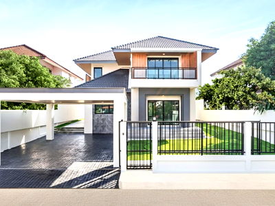 บ้านเดี่ยว รังสิต : "ความสุขเริ่มต้นที่บ้านเดี่ยว โครงการคุณภาพ เมืองเอก 8 พิเศษด้วยสระว่ายน้ำส่วนตัว หันหน้าทิศใต้ รับลมเย็นสบายตลอดปี!"