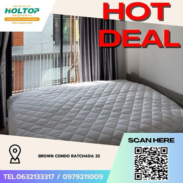 #Z3497💥 061268 🔥Condo for rent: Brown Condo Ratchada 32