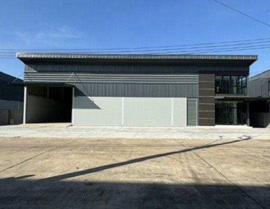 รูป ให้เช่าโกดัง พร้อมสำนักงาน โครงการ ไพร์ม เอสเตท เทพารักษ์ กม.25  พื้นที่ดิน 220 ตารางวา พื้นที่ใช้สอย 504 ตารางเมตร  รถเทรลเลอร์เข้าออกได้ - รูปที่ 2/10