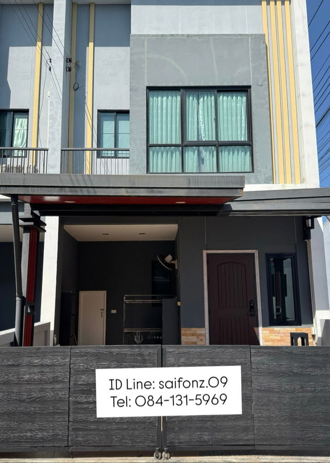 picture Townhome for rent at 12,000 THB per month. Fully furnished, fully equipped with electrical appliances, and comes with free internet. Ready to move in. - 1/10