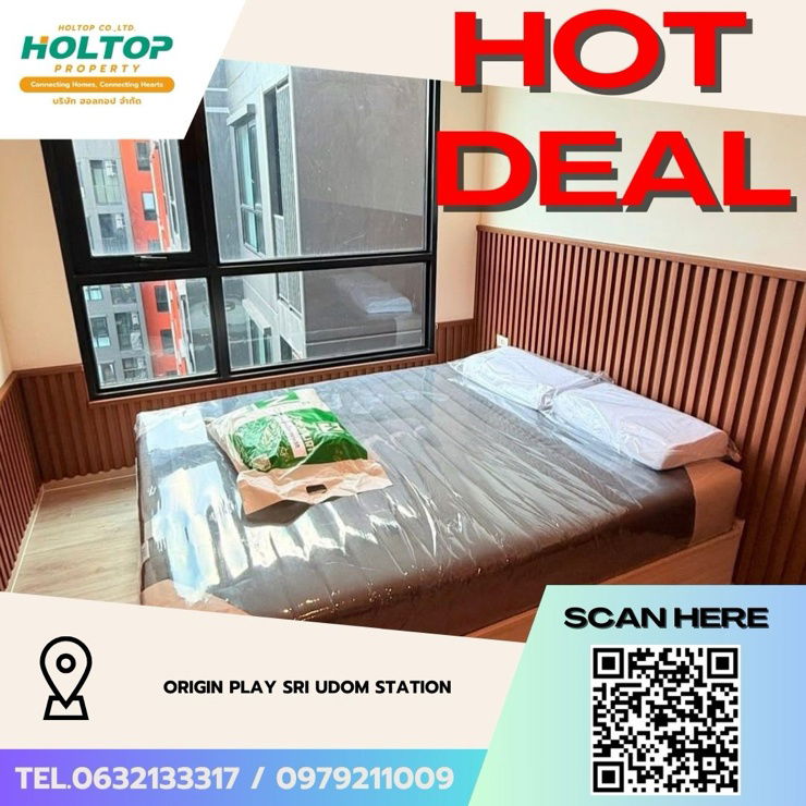 รูป #Z3519💥 071268 🔥ให้เช่าคอนโด Origin Play Sri Udom Station - รูปที่ 1/11