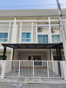 T 1469 ให้เช่า ทาวน์โฮม 2 ชั้น ม.ธัญดา พาร์ควิว 6 แพรกษา-เทพารักษ์ บ้านสวยสภาพดี มีเฟอร์นิเจอร์ พร้อมอยู่ ราคา 22,000 บาท