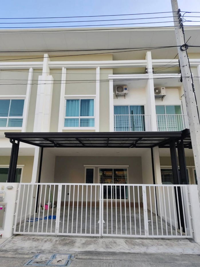 รูป T 1469 ให้เช่า ทาวน์โฮม 2 ชั้น ม.ธัญดา พาร์ควิว 6 แพรกษา-เทพารักษ์ บ้านสวยสภาพดี มีเฟอร์นิเจอร์ พร้อมอยู่ ราคา 22,000 บาท - รูปที่ 1/14