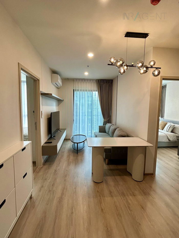 รูป 🎊 ให้เช่าคอนโด นิว ดิสทริค อาร์ 9 อาคาร N ชั้น 17 2 ห้องนอน ขนาด 46.00 ตรม ใกล้ MRT พระราม 9 - รูปที่ 7/8