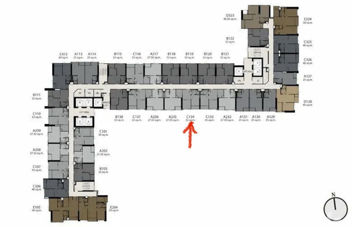 picture ✨#OL2302_067✨𝗙𝗼𝗿 𝗥𝗲𝗻𝘁 2️⃣5️⃣k.🔥🔥 #Near MRT Rama 9 ✨#Available room, can make an appointment to view Condo Life Asoke Rama 9 - 16/22