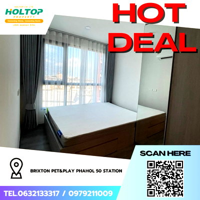 Condos for rent Don Mueang Airport : #Z3520💥 071268🔥 Condo for rent: Brixton Pet & Play Phaholyothin 50 Station