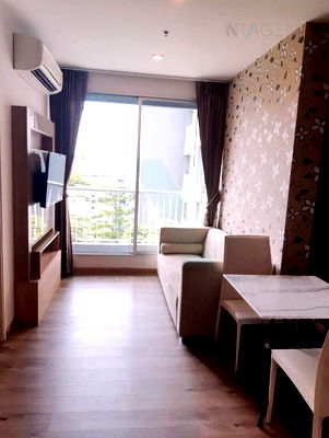 คอนโดให้เช่า : 🎉 ให้เช่าคอนโด ริทึ่ม สุขุมวิท 50 อาคาร 1 ชั้น 8 1 ห้องนอน ขนาด 35.00 ตรม ใกล้ เทสโก้ โลตัส