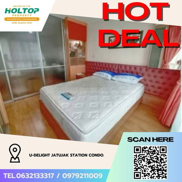 #Z3506💥 071268 🔥ให้เช่าคอนโด U-Delight Jatujak Station condo.