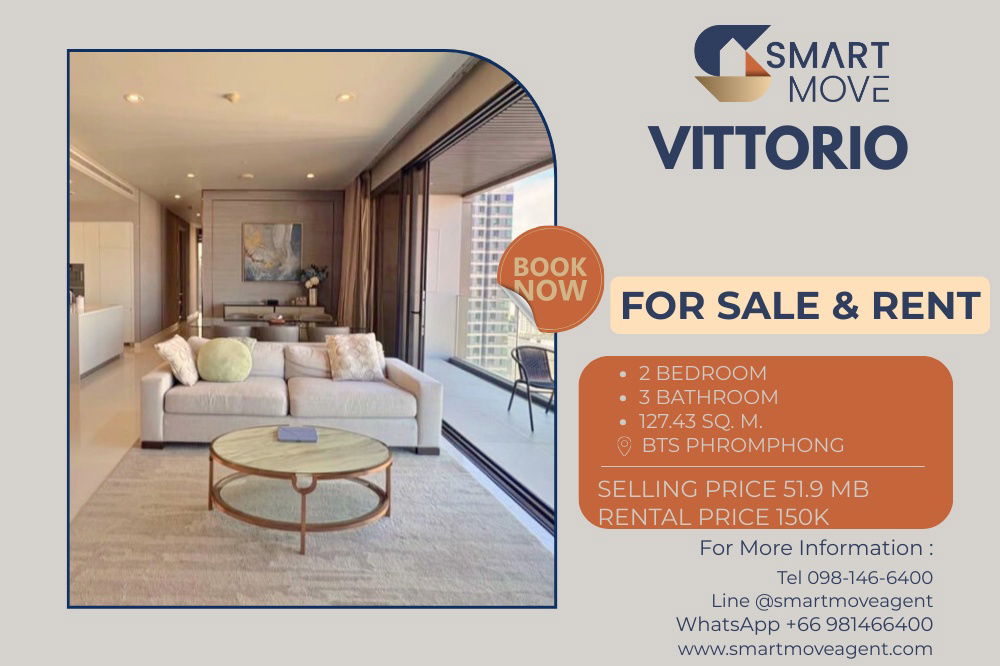 picture ðĨ Sale ! Private Lift, high floor 20++, North Facing, Modern,luxurious style! Code C20251200001...Vittorio, 2 bed, 3 bath, furnished, Special Deal! - 1/8