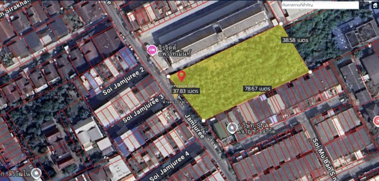 ขายที่ดินนนทบุรี ถมแล้ว ติดถนนซอยจามจุรี 3